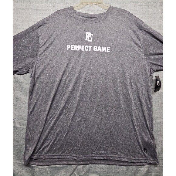 Perfect Game Men’s Long Sleeve Performance T-Shirt Gray 3XL New With Tags - Picture 1 of 8